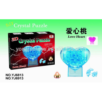 DIY love heart crystal 3D casse-tête 40PCS